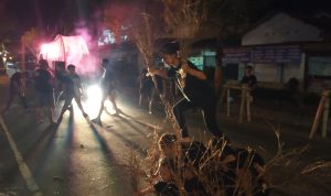 Tampilan tim rontek kecamatan Pacitan saat latihan
