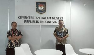 Plt Kadispendukcapil Pacitan, Muhamad Muhajir Ilham saat berada Di Kemendagri.