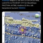 Data BMKG tentang gempa Pacitan