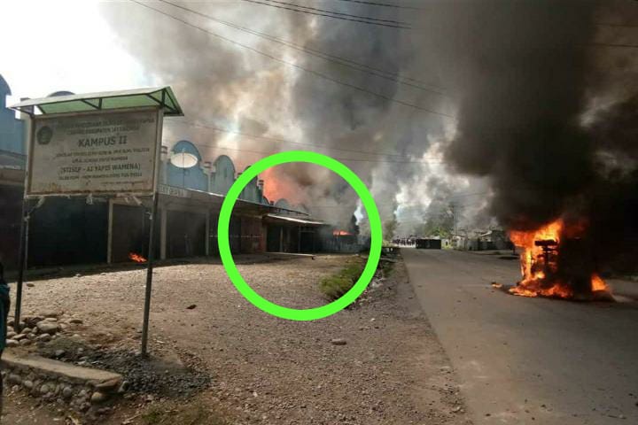 Aksi kericuhan di Wamena
