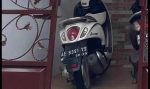 Honda Scoopy yang berhasil dibawa lari sekawanan pencuri