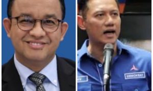 Anis (kiri) dan AHY (kanan).