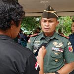 Dandim 0801Pacitan saat temu akrab bersama insan media