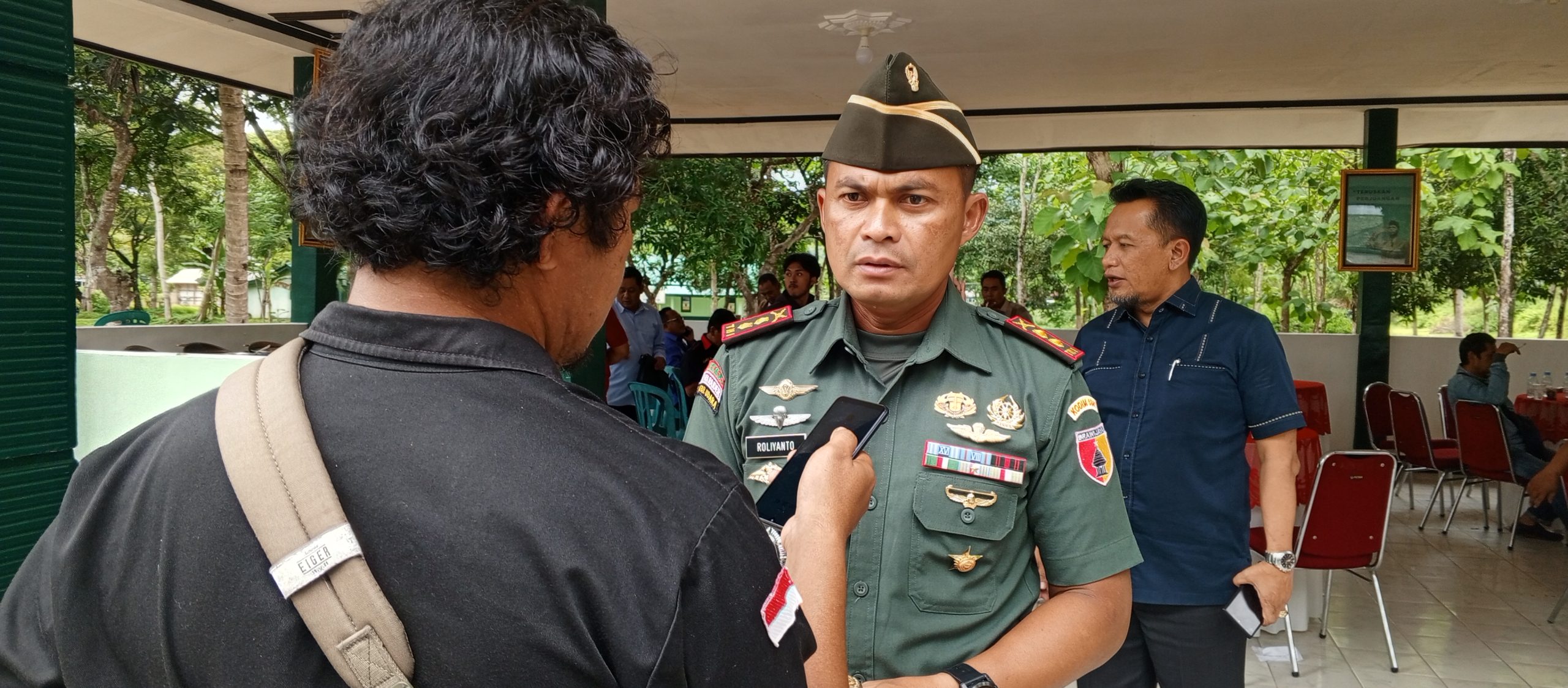 Dandim 0801Pacitan saat temu akrab bersama insan media