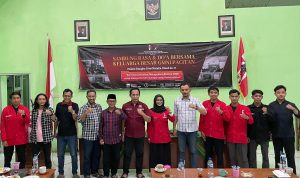 Kegiatan sambung rasa DPC GMNI Pacitan dengan sejumlah tokoh penting dalam rangka diesnatalis GMNI ke 71.