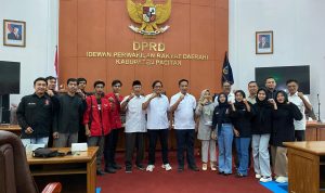 GMNI usai gelar dengar pendapat bersama DPRD Pacitan.