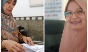 Calon Sekda Pacitan, Cicik (kiri) dan Hesti (kanan).