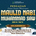 KH Mahmud saat acara Maulid Nabi SAW.