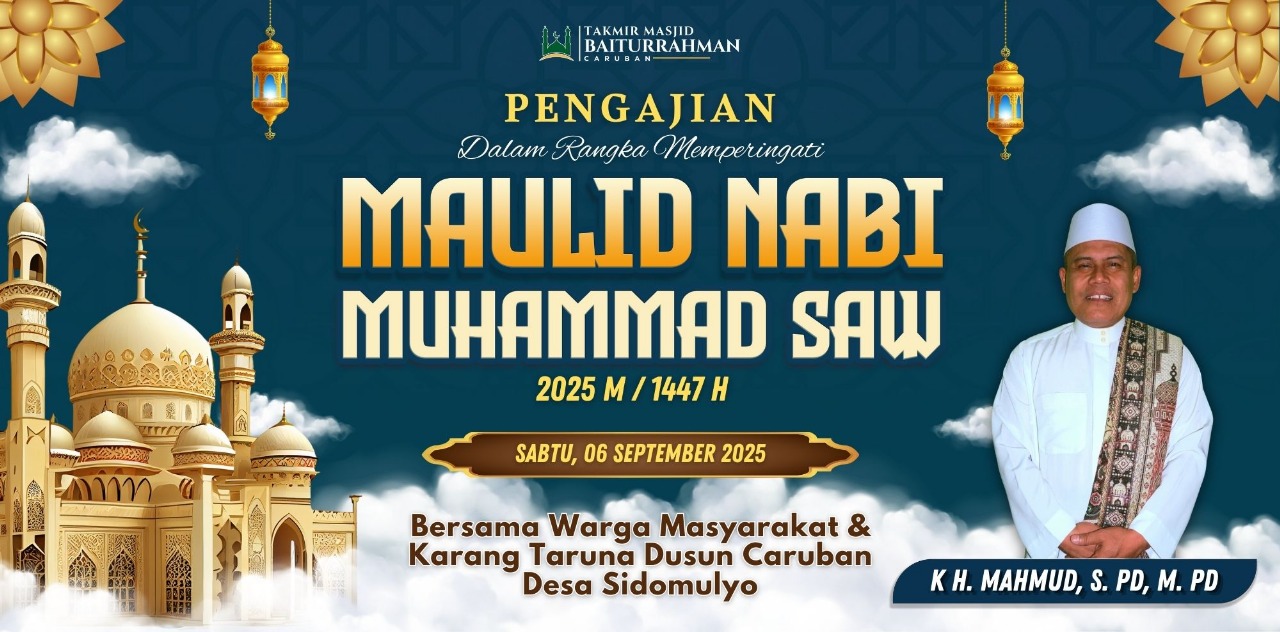 KH Mahmud saat acara Maulid Nabi SAW.