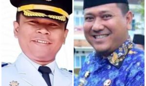 Dari kiri, M. Taufik Effendi, Camat Sudimoro dan Nasrul Hidayat, Sekcam Donorojo.