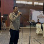 Staf Ahli Bupati Bidang Pembangunan, Ekonomi dan Keuangan, saat membuka kejurkab Kabaddi.