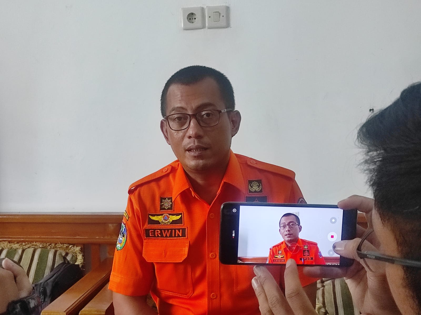 Kalak BPBD Pacitan, Erwin Andriatmoko. (Doc).